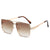 Damen Elegante Oversize-Sonnenbrille mit gradienten Gläsern und auffälligem Rahmen Brehn