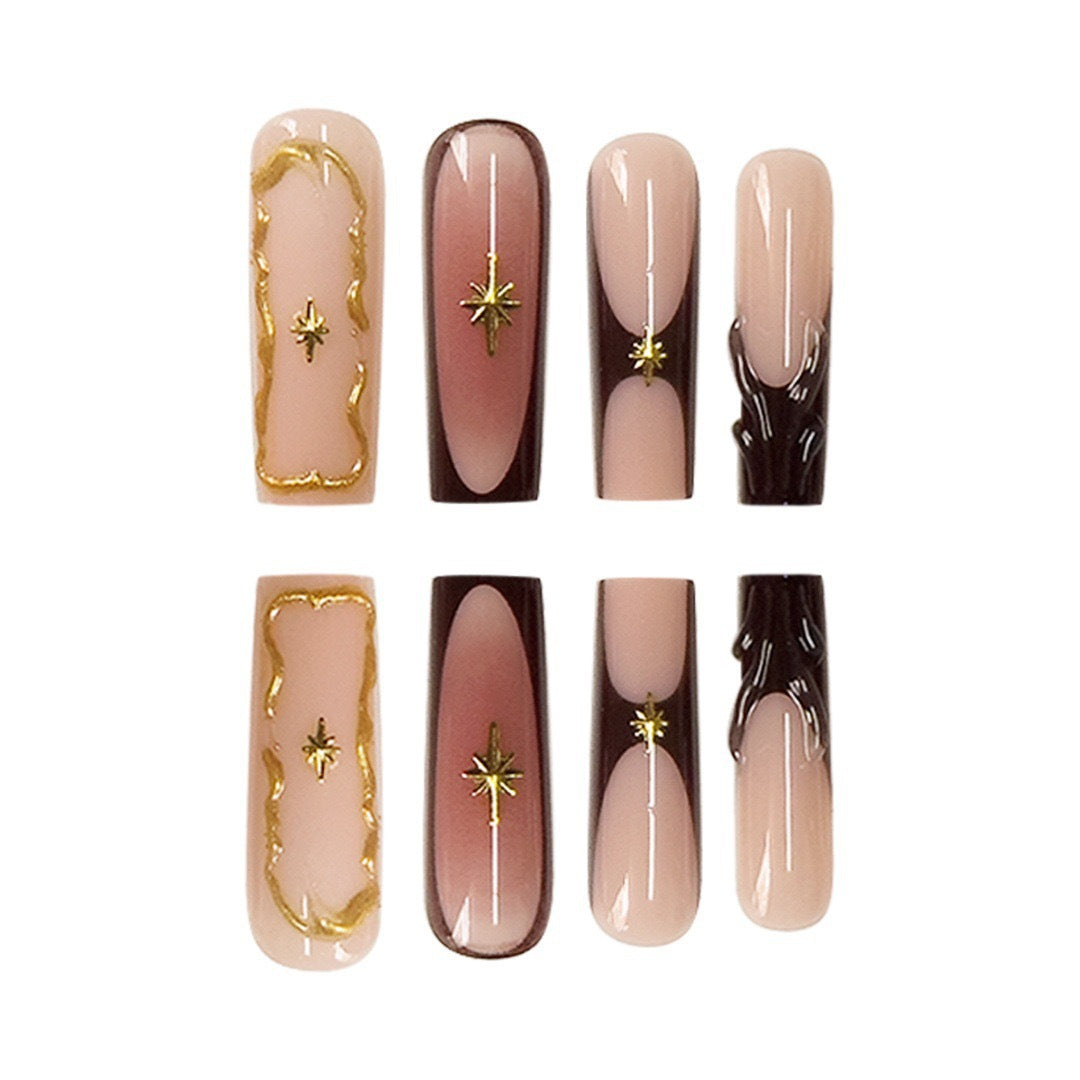 Elegante Designer-Nagelkunstverlängerungen Brehn