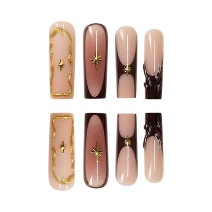 Elegante Designer-Nagelkunstverlängerungen Brehn