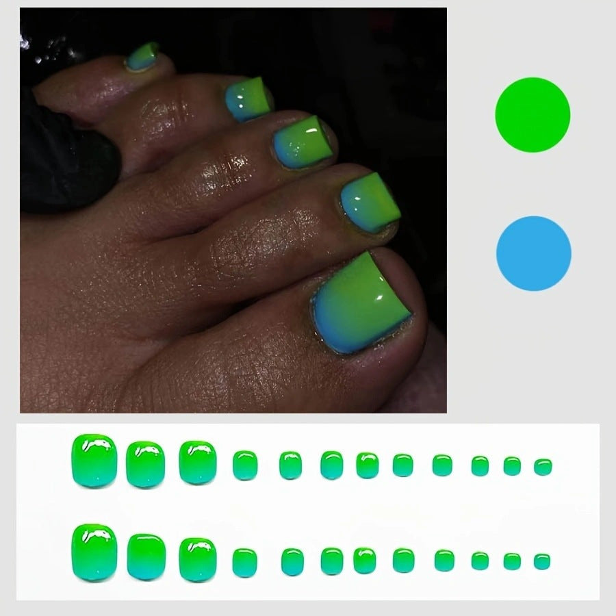 Künstlerische Ombre Nagelverstärkungen Brehn