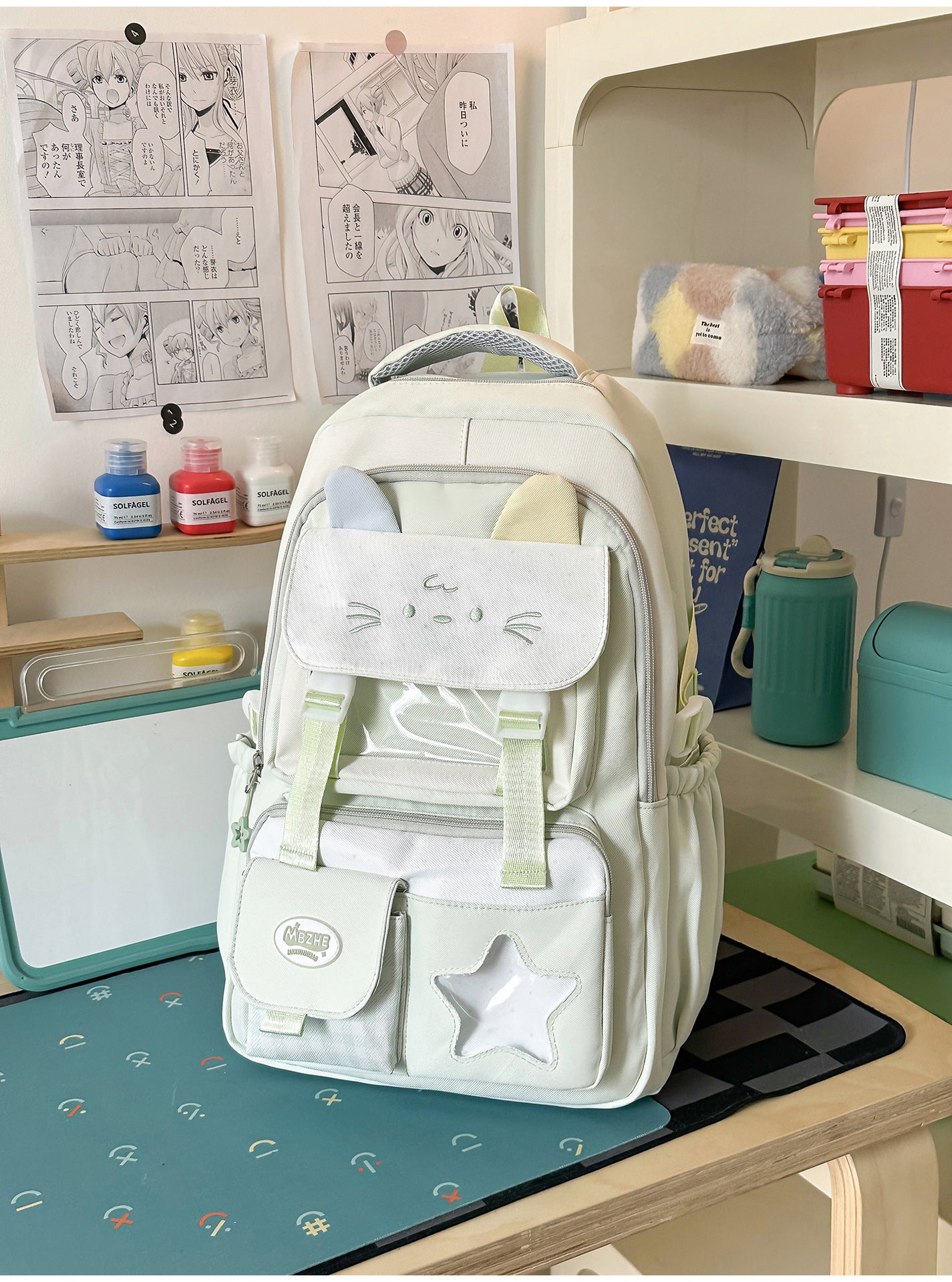 Niedlicher Charakter-Themen Mehrfach-Taschen Schulrucksack