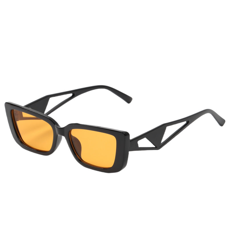Damen quadratische Sonnenbrille mit innovativem Designelement Brehn
