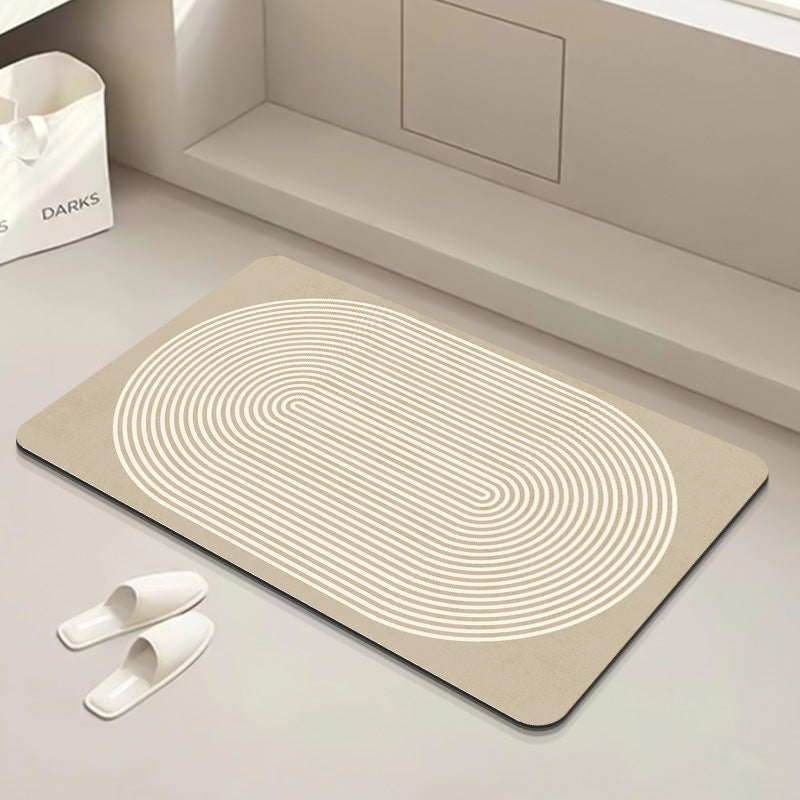 Modern Geometrische Badematte Brehn