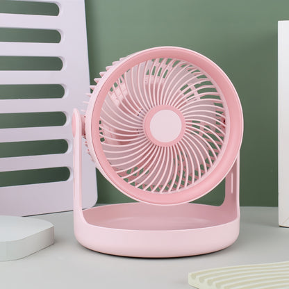 Damen Tragbarer Tischventilator mit neigbarem Kopf und USB-Anschluss Brehn