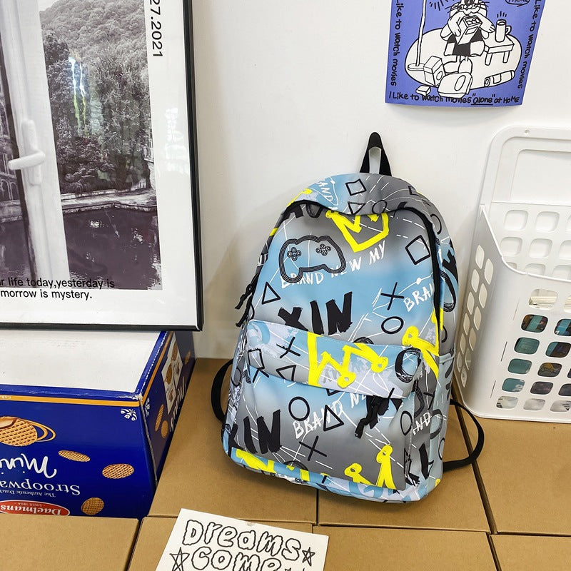 Stylischer grafikdruck rucksack