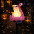 Verspielte Solarflamingo Gartenstecker Laterne Mit Integriertem LED Charakter Und Bodenstift Brehn