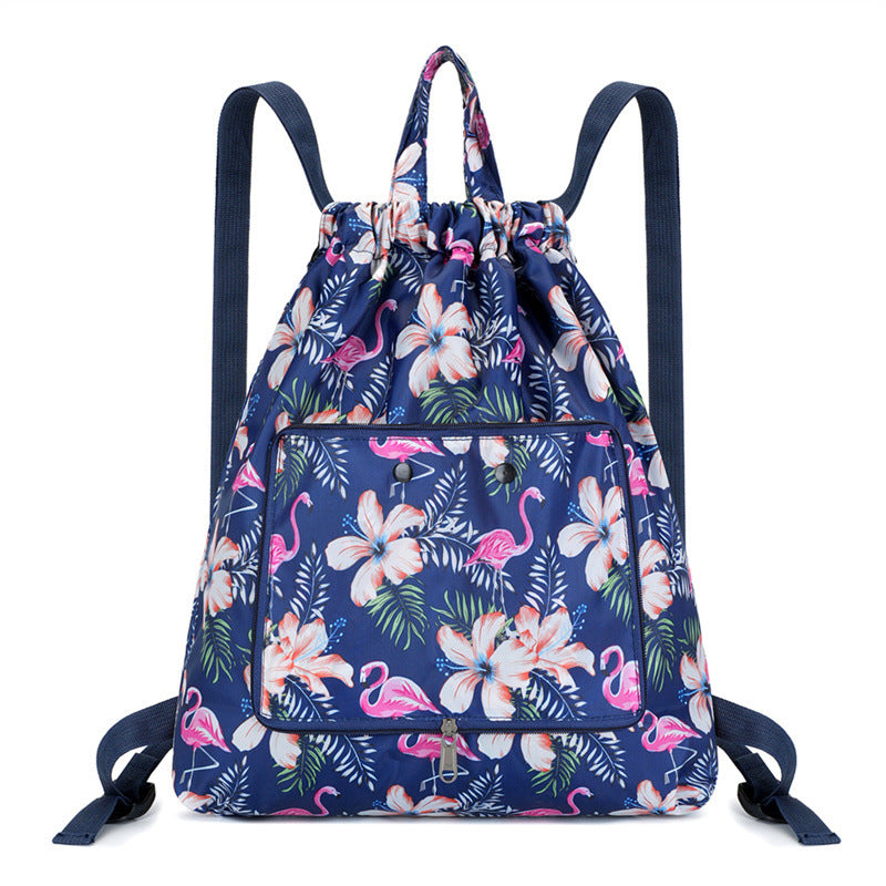 Leichter Blumen-Schnür-Rucksack Brehn
