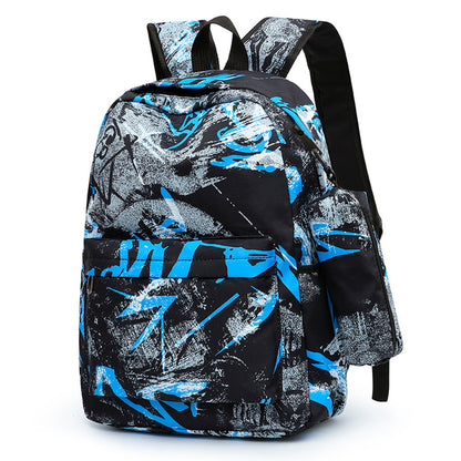 Graffiti-Druck Multifunktionaler Rucksack-Set Brehn