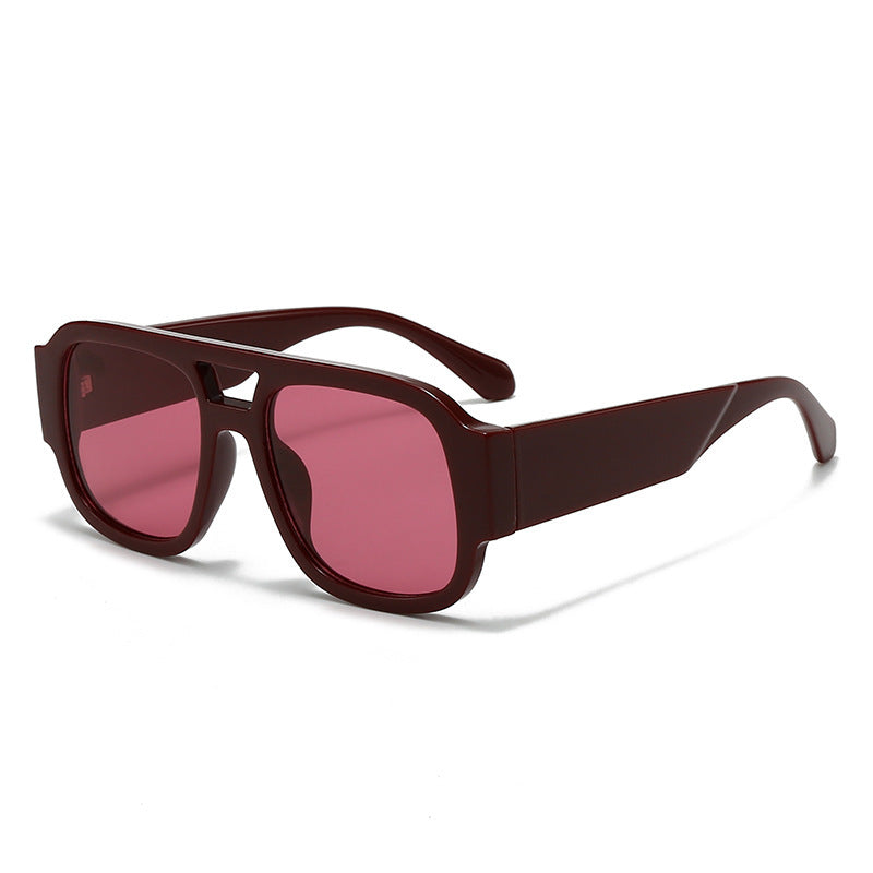 Unisex Bold Frame Retro Sonnenbrille Brehn