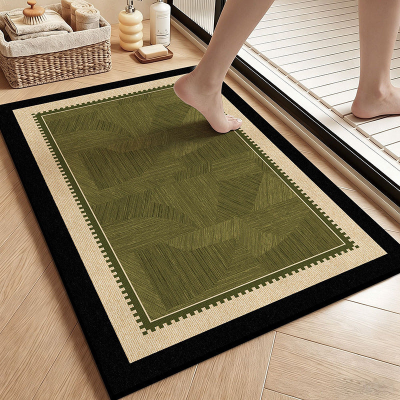Vintage Botanische Florale Badematte
