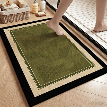 Vintage Botanische Florale Badematte