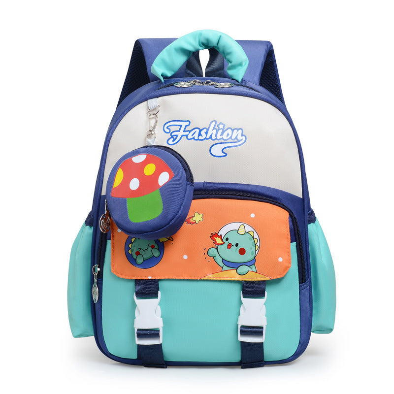 Verspielter Rucksack für die Schule im Cartoon-Stil Brehn