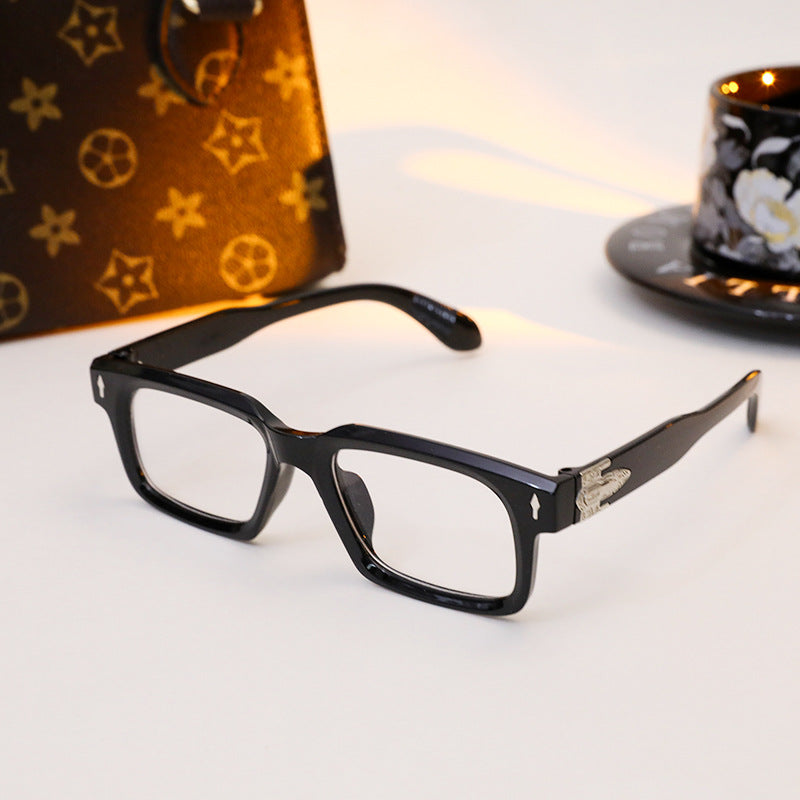 Damen elegante rechteckige Sonnenbrille mit speziellem Rahmen Brehn