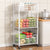 Rolling Kitchen Storage Cart mit Netzkorb Brehn