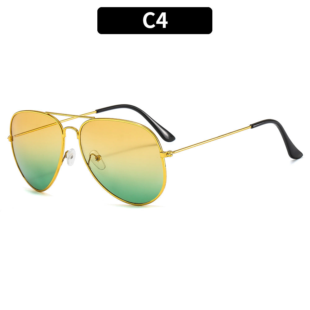 Stylische Farbverlauf Aviator Sonnenbrille