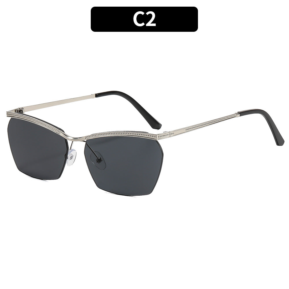 Damen Modische Sonnenbrille mit filigranem Rahmen und sanftem Farbverlauf Brehn