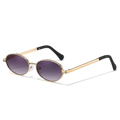 Sleek Oval Frame Sonnenbrille Brehn