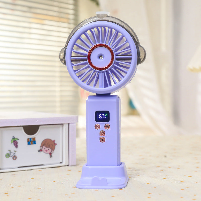 Frauen Tragbarer Wasserbesprüher Ventilator mit Digitalsteuerung Brehn