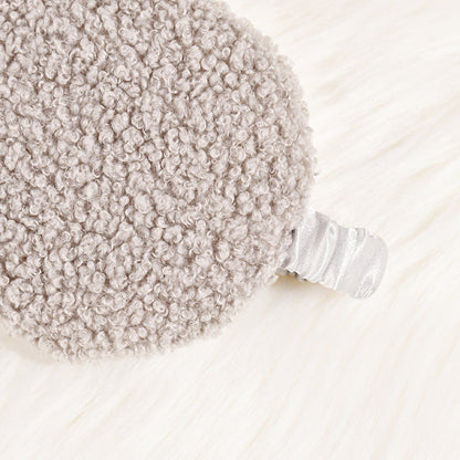 Damen nan kuschelige Thermo Schlafmaske aus Teddyfleece mit verstellbarem Satinband Brehn