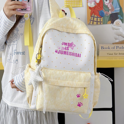 Stylische gepunktete Druck-Rucksack Brehn