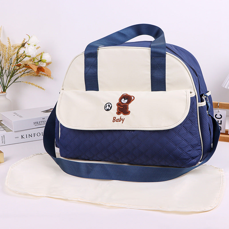 Stoff Wickeltasche mit Praktischem Wechselmatte Brehn