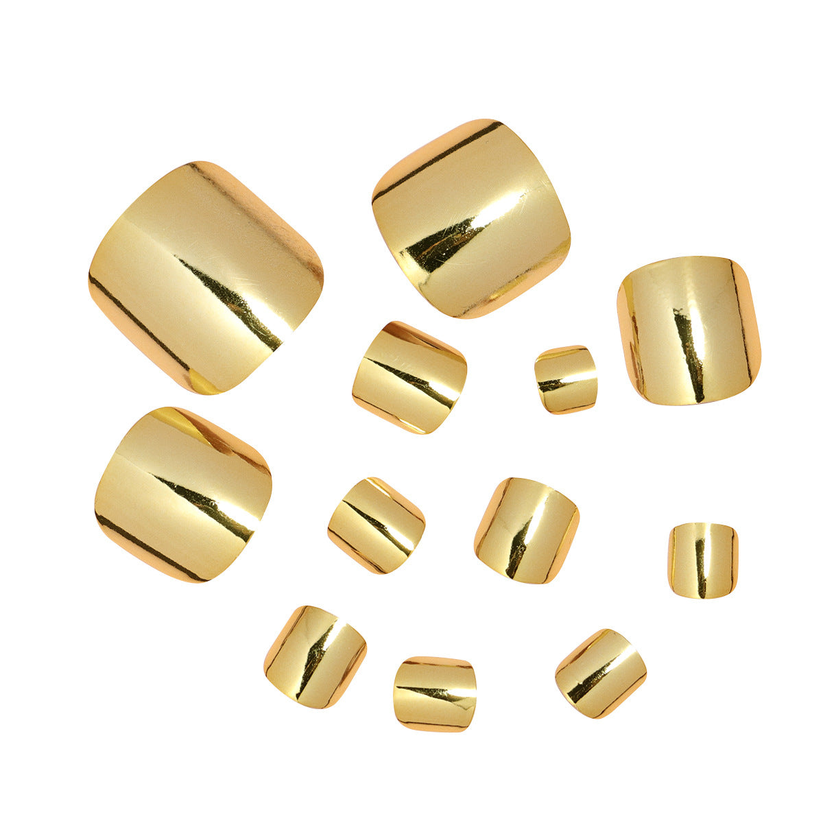 Premium Luxury Metallic Press-On Nail Set Brehn