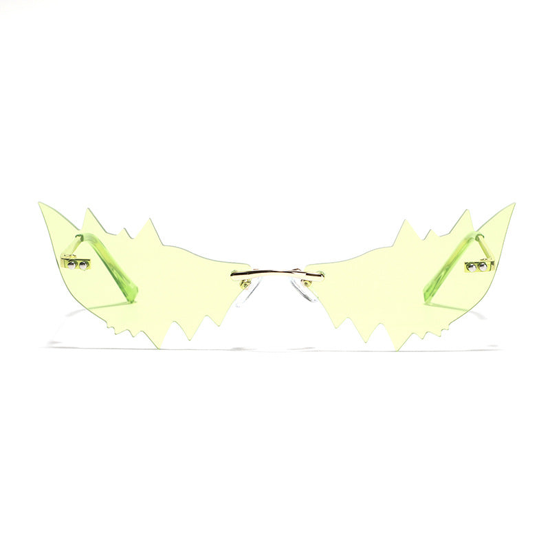 Damen Trendige Katzenaugen-Sonnenbrille mit schützendem UV-Filter und ausgefallenem Rahmen Brehn