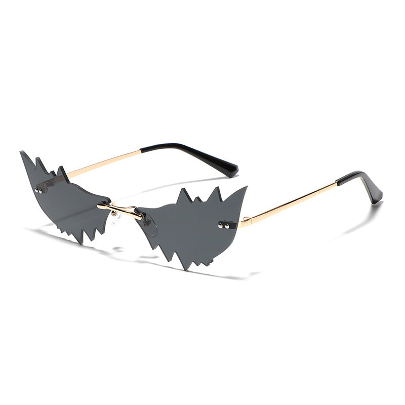 Damen Trendige Katzenaugen-Sonnenbrille mit schützendem UV-Filter und ausgefallenem Rahmen Brehn