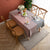 Elegante gestreifte Tischdecke