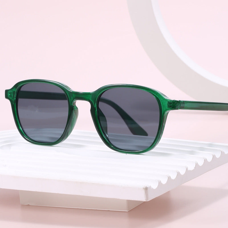 Damen stylische Sonnenbrille mit rundem Rahmen und UV-Schutz Brehn
