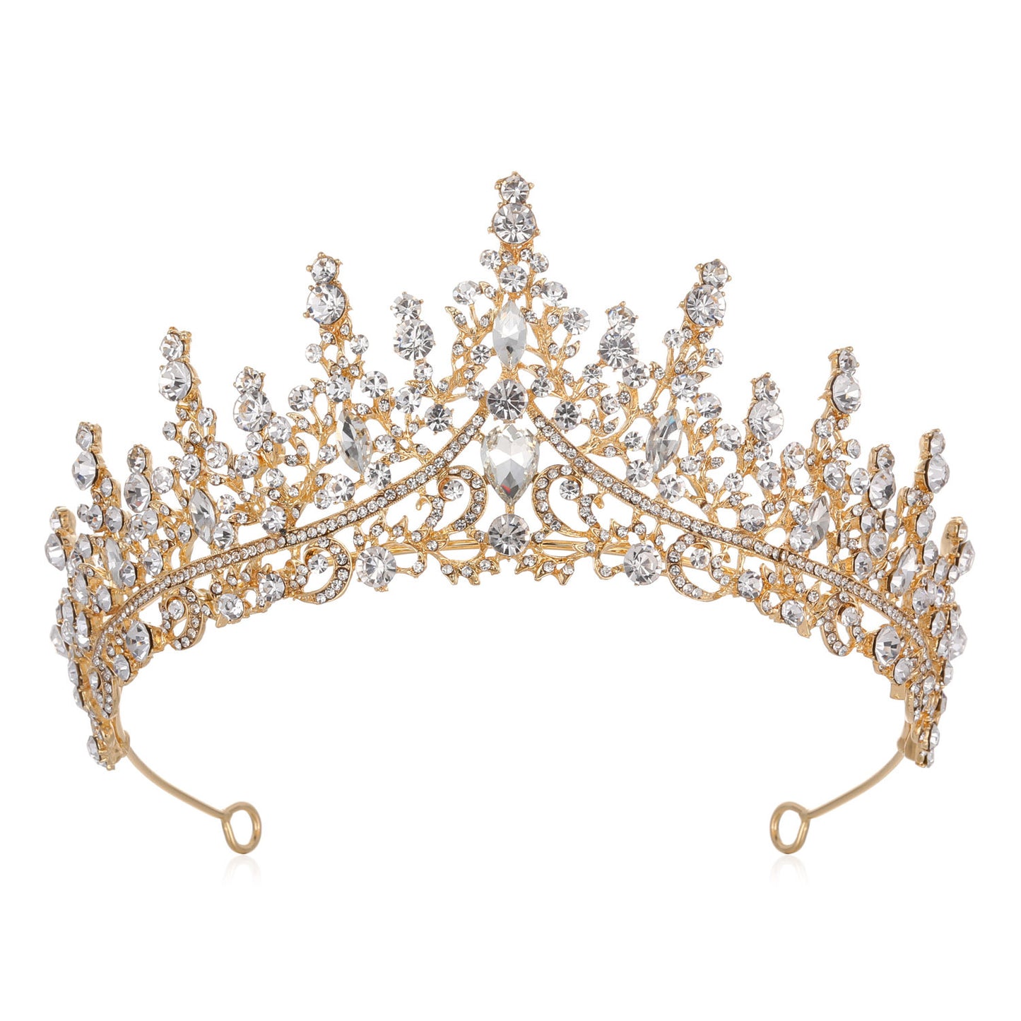 Damen Strass Tiara mit funkelnden Edelsteinen Brehn