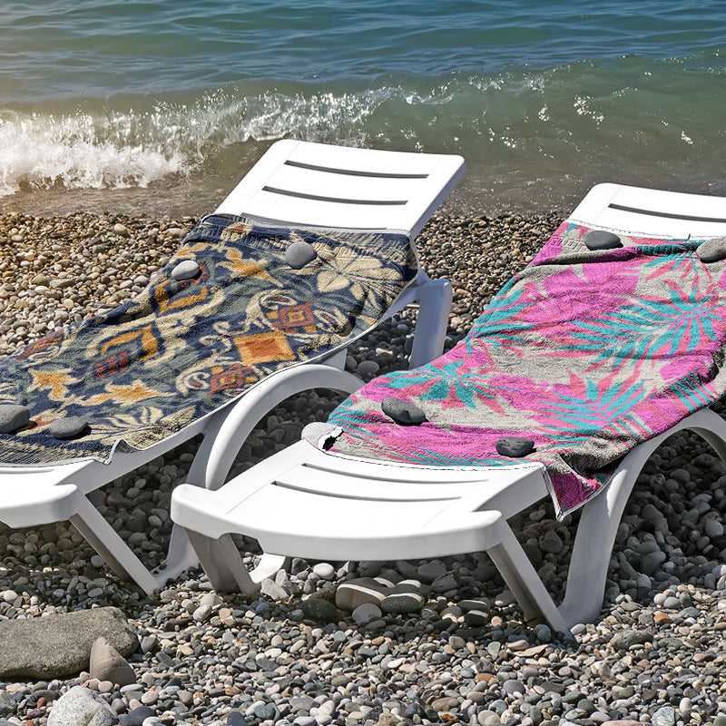 Strandtuch aus hautfreundlicher Mikrofaser mit kreativem Mustermix Brehn