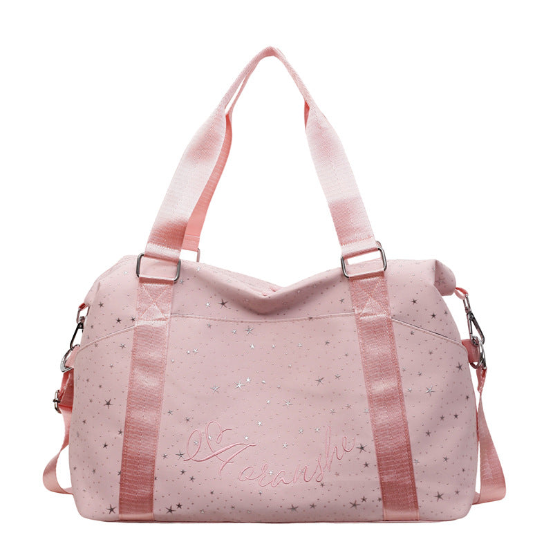Stylische mit Sternen verzierte Reisetasche