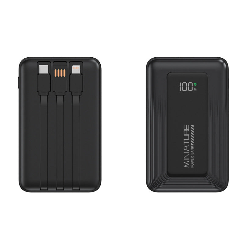 Tragbare Powerbank mit digitaler Kapazitätsanzeige und zwei USB-Anschlüssen Brehn