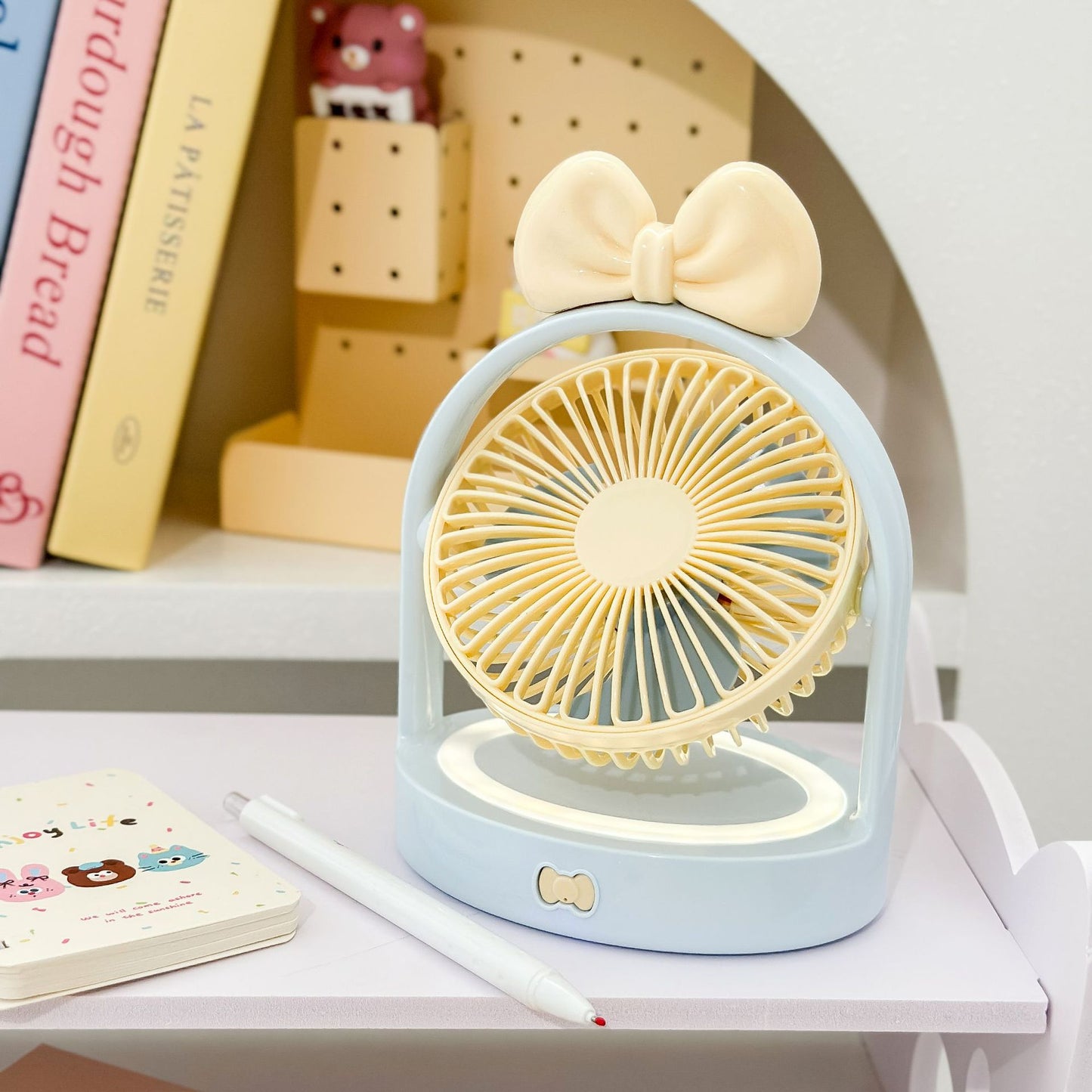 Damen tragbarer Tischventilator mit süßem Design Brehn