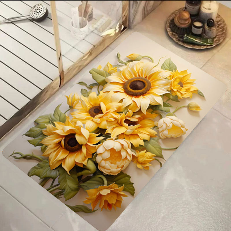 Blumenmuster Badematte Brehn