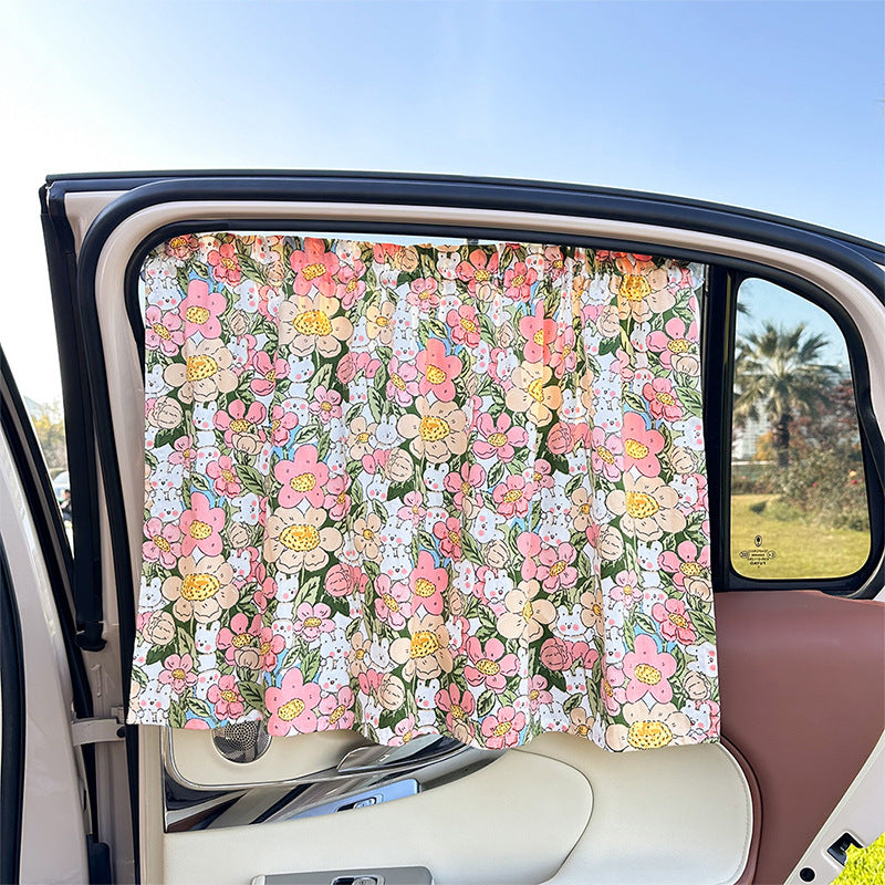 Unisex nan Sonnenschutz-Autovorhang mit elastischem Befestigungsband und blickdichter Baumwollmischung Brehn