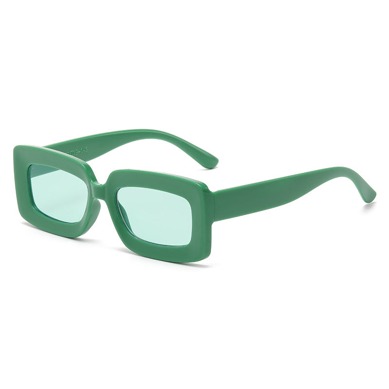 Damen trendige quadratische Sonnenbrille mit elegantem Kunststoffrahmen Brehn