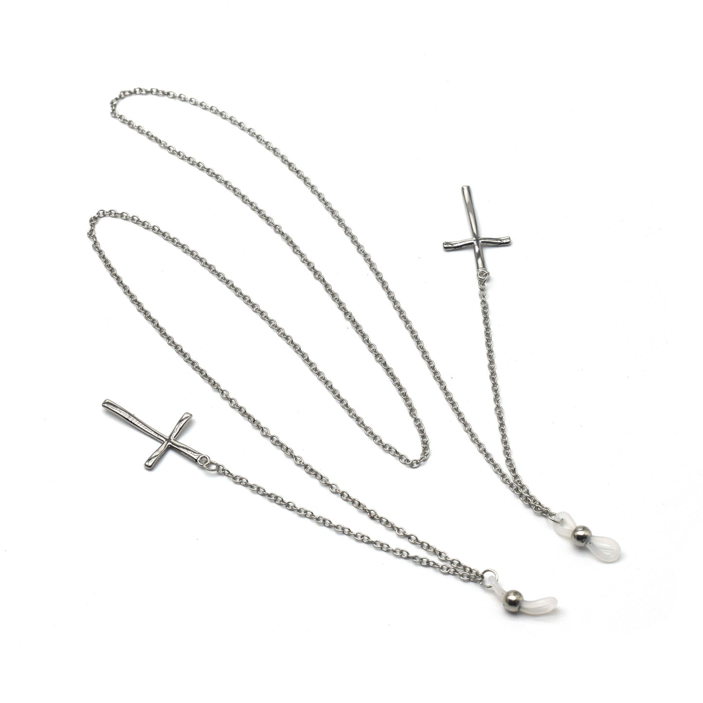 Eleganter Kreuz-Design Ketten-Brillenhalter Brehn
