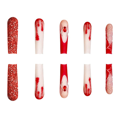 Stylische Lange Acryl-Finger-Nagelkunstverlängerungen Brehn