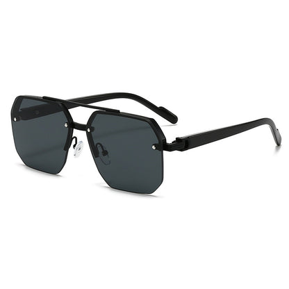 Damen modische Sonnenbrille im trendigen Sechseck-Design Brehn