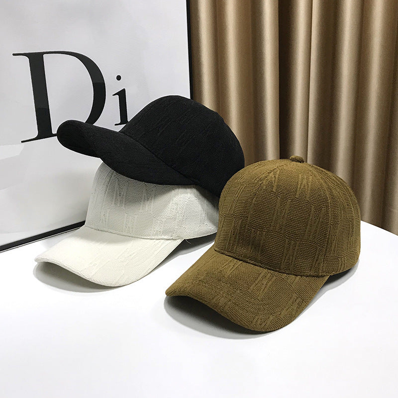 Damen Texturierter Stoff Baseballcap Brehn