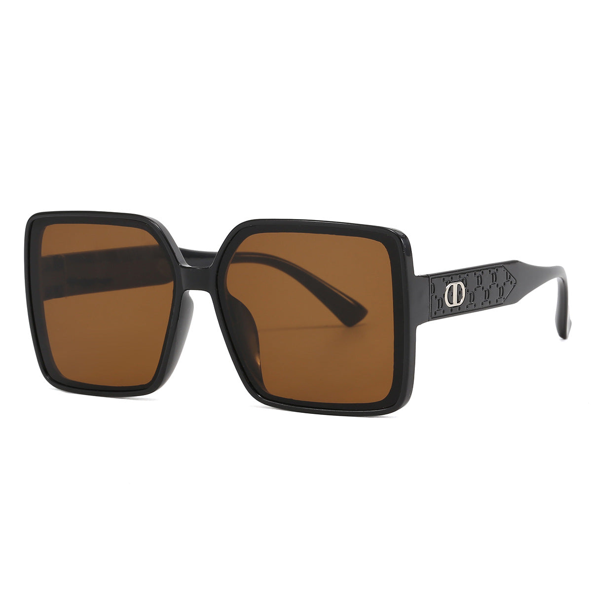 Damen modische quadratische Sonnenbrille mit transparentem Design Brehn