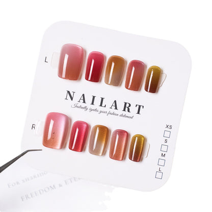 Premium Gradient Press-On Nail Set Brehn