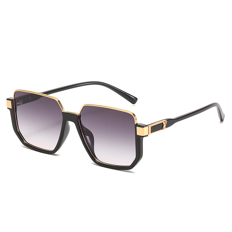 Damen moderne quadratische Sonnenbrille mit stylishem Rahmen Brehn