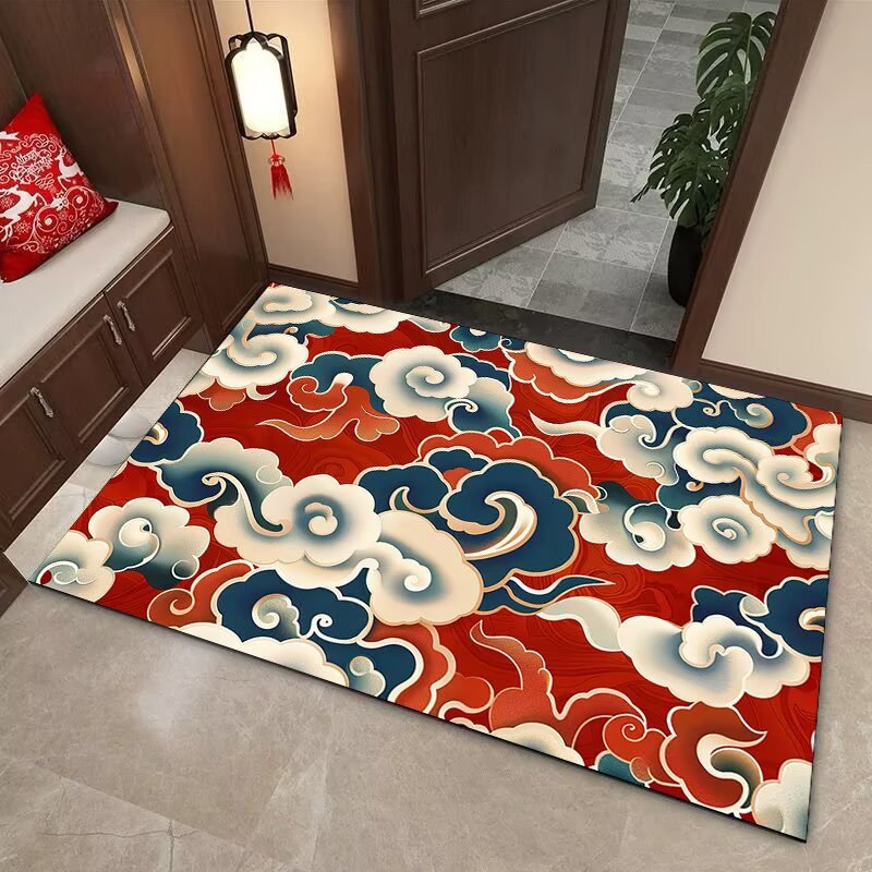 Elegante Wolkenmotiv Bereichsmatte Brehn