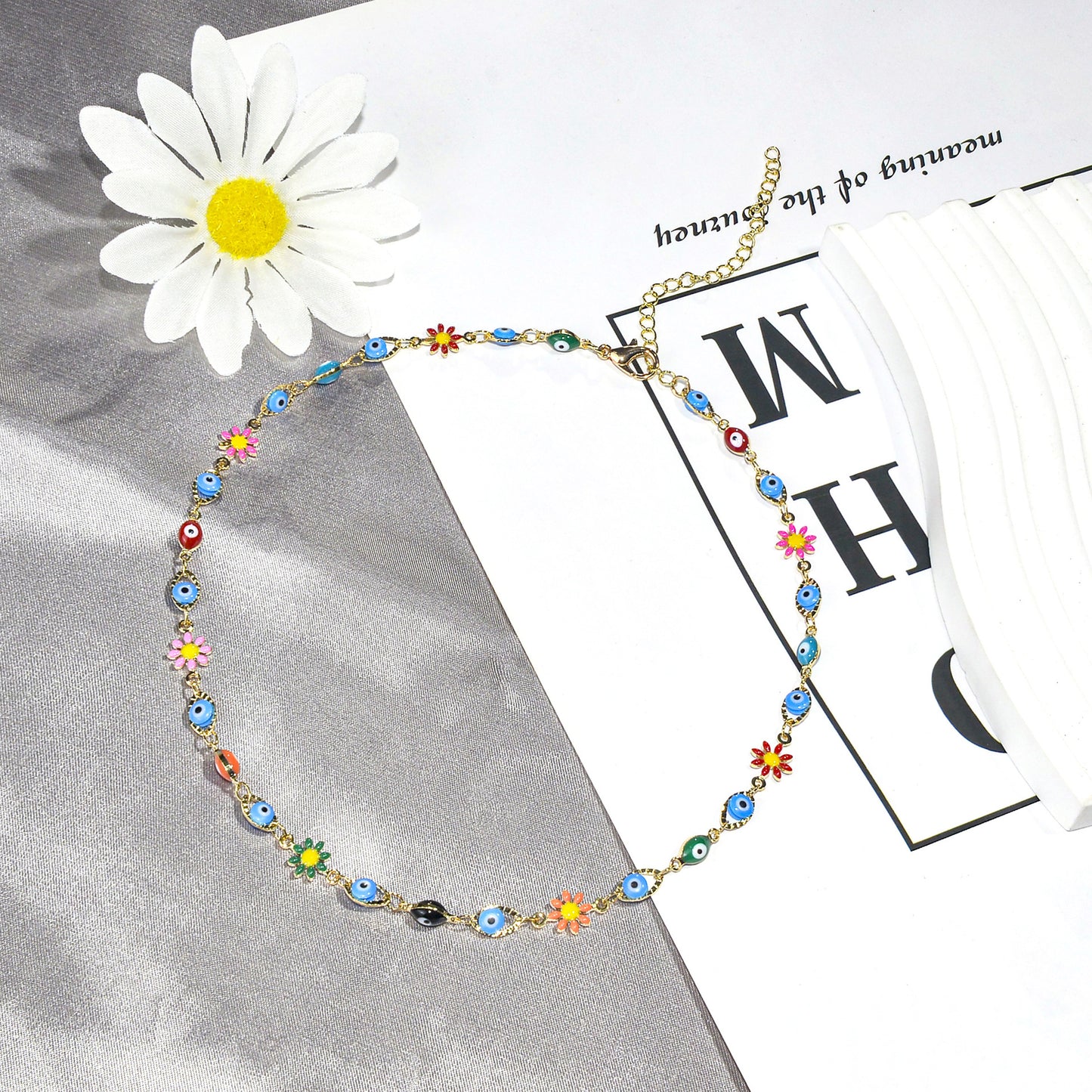 Farbenfrohes bösen Blick Charm Armband Brehn 1788164354