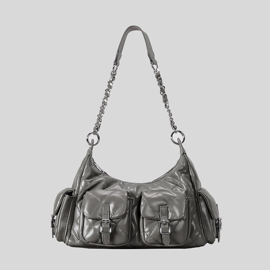 Gepolsterte Mehrfach-Taschen-Handtasche