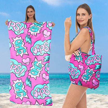 Strandtuch mit eleganten floralen Mustern Brehn