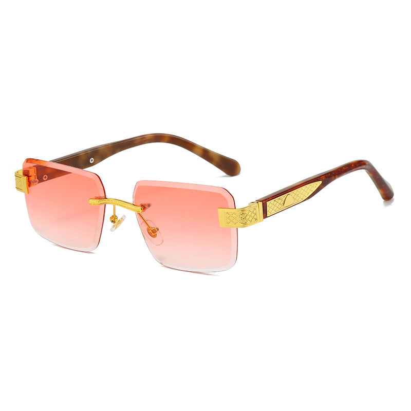 Damen elegante Sonnenbrille mit luxuriösem, glitzerndem Rahmen Brehn